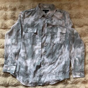 Banana Republic Gray Button Down Shirt